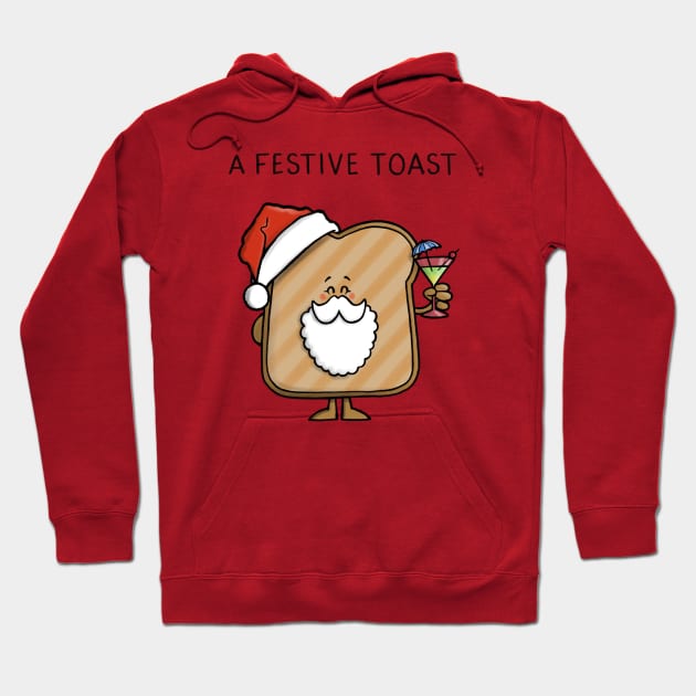 Festive Toast Hoodie by CarlBatterbee